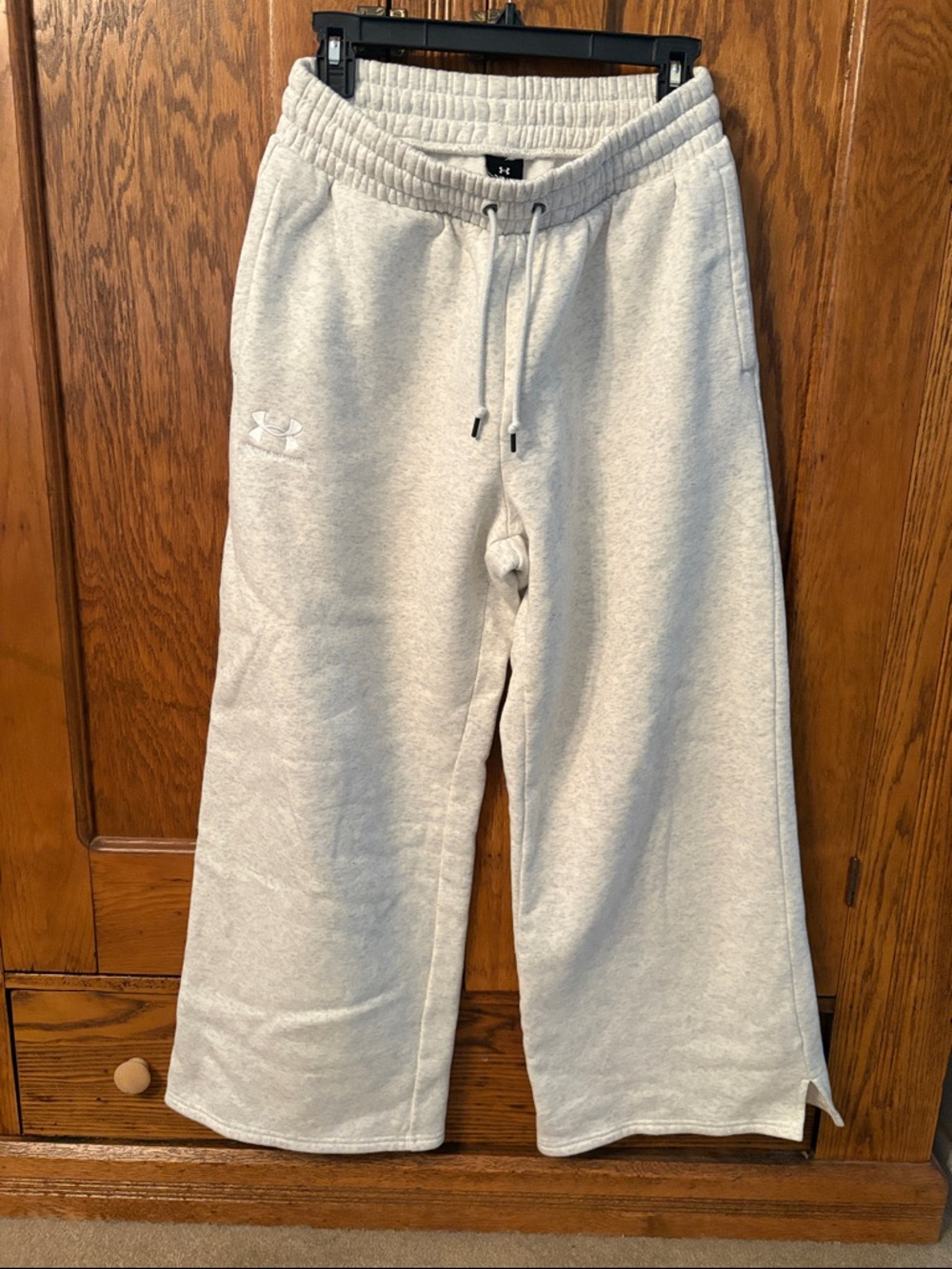 Under Armour Heather Gray Cozy Fleece Sweatpants with Drawstring